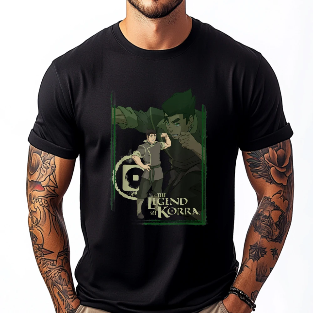 

The Legend Of Korra Bolin Earthbender Portrait Designer T Shirt Gifts For Men 4TH of July