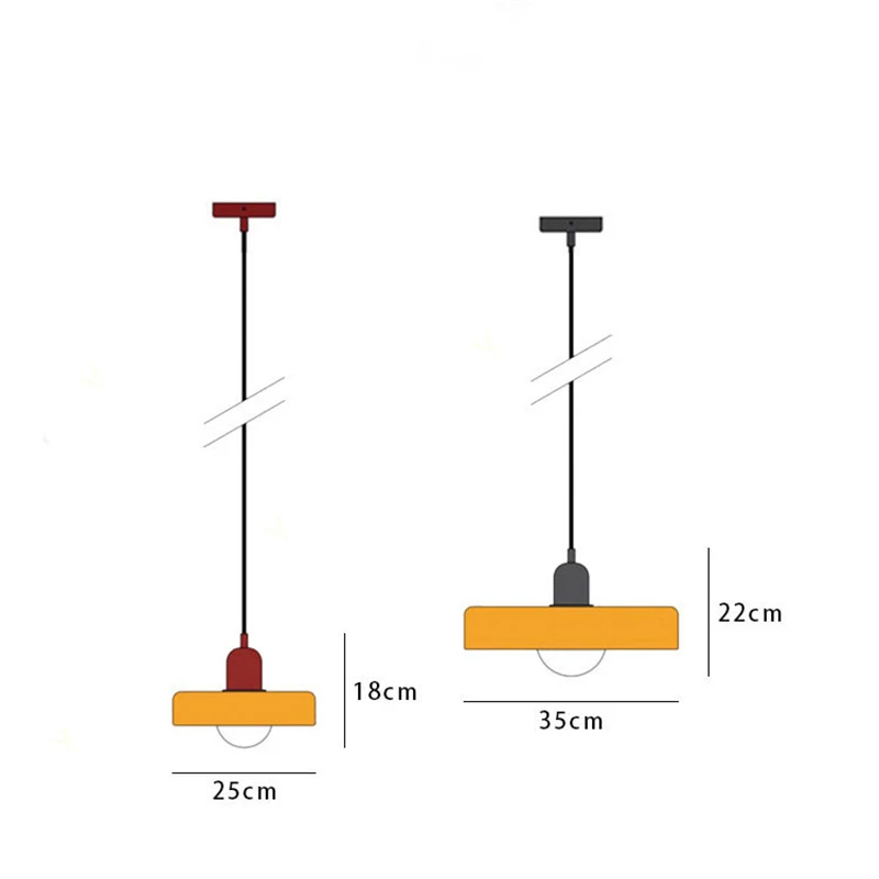 Imagem -06 - Lustre de Teto Nórdico Moderno Quarto Simples e Decoração da Sala de Jantar Lâmpada Pingente 25cm 35cm