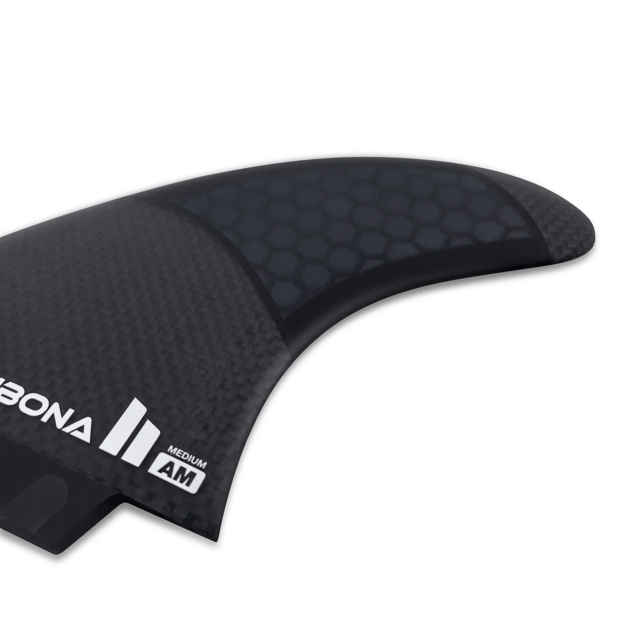 Single/Dual II Tab Surfing Fins - Tri Fins Set Honeycomb Fiberglass & Carbon S/M/L Size - Come with Fin Key Screws and Wax Comb