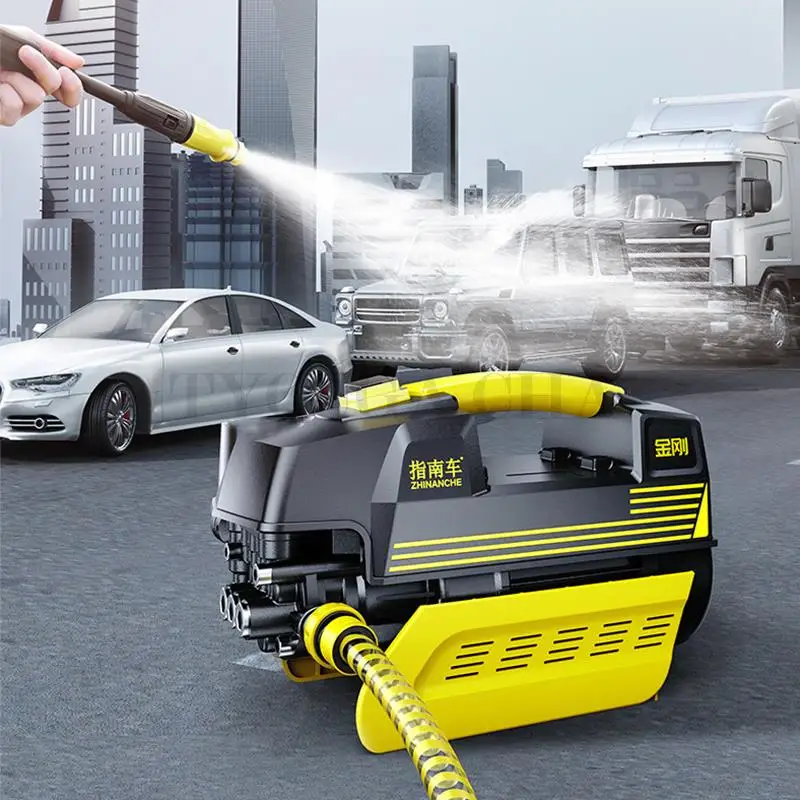 1900W 25Mpa High-Pressure Car Wash Machine High Pressure Adjustable Garden Cleaning Automatic Induction Cleaner Washer 220V