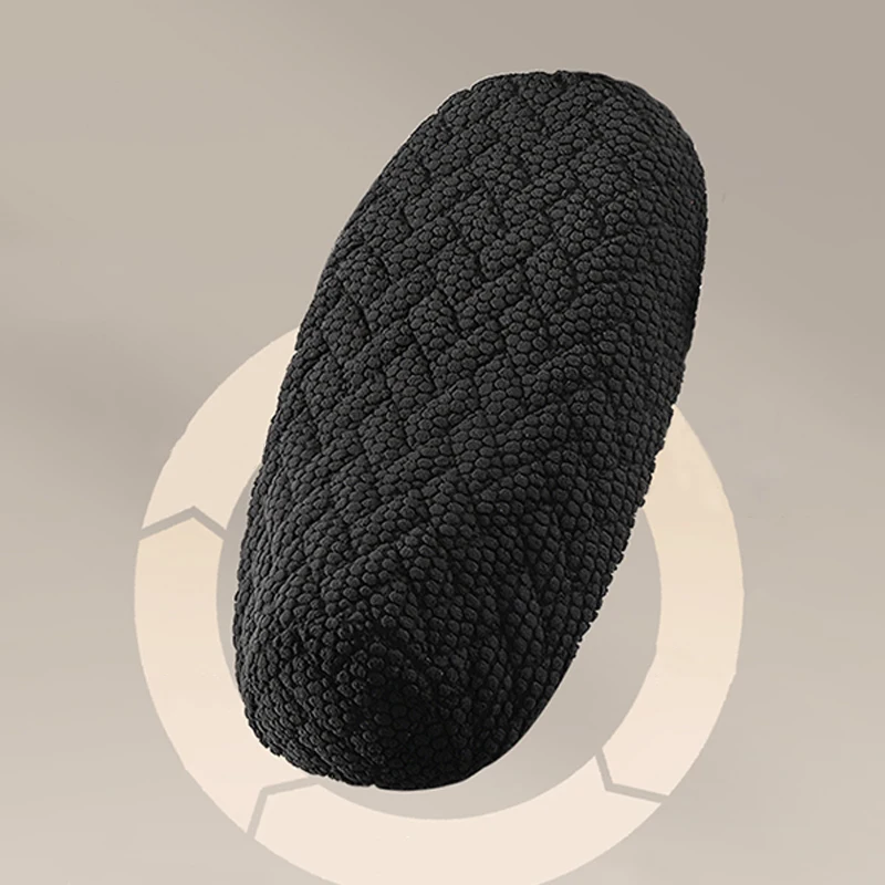 45-70cm Breathable Warm Motorcycle Seat Cover Jacquard Velvet Anti-Slip Four Season Motorbike Scooter Cushion Protector Cover 