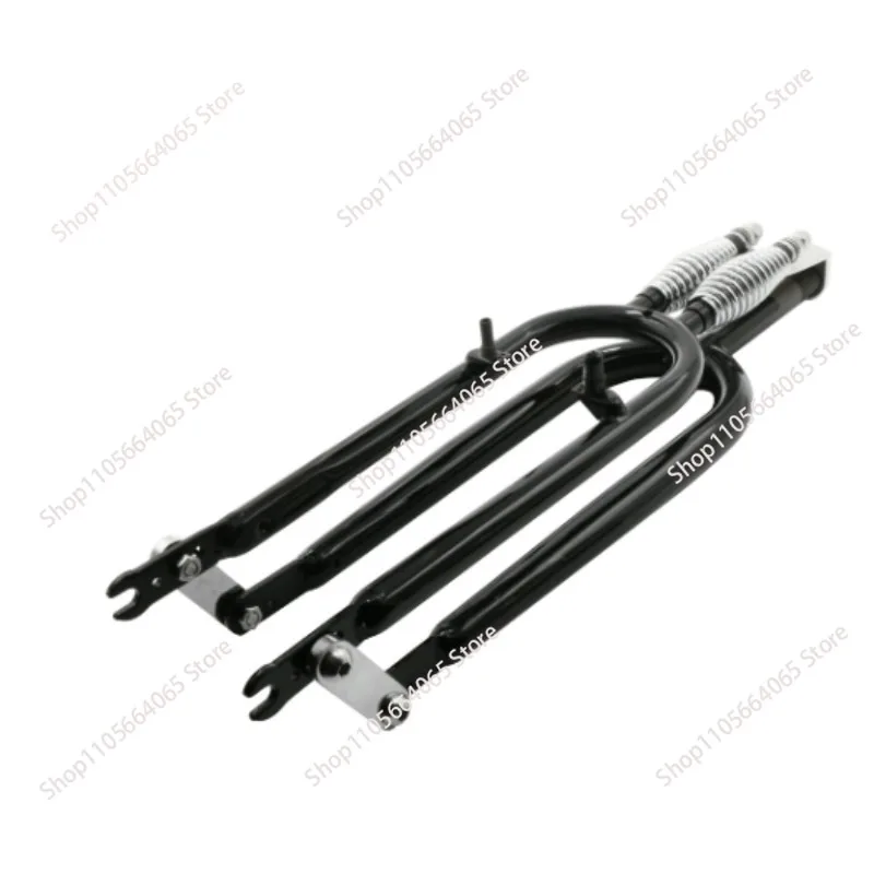 Classic Retro Bicycle Disc Brake Parts Accessory Components Front Fork 20/24/26/29 Bicycle Low Rider Dual Spring view 2