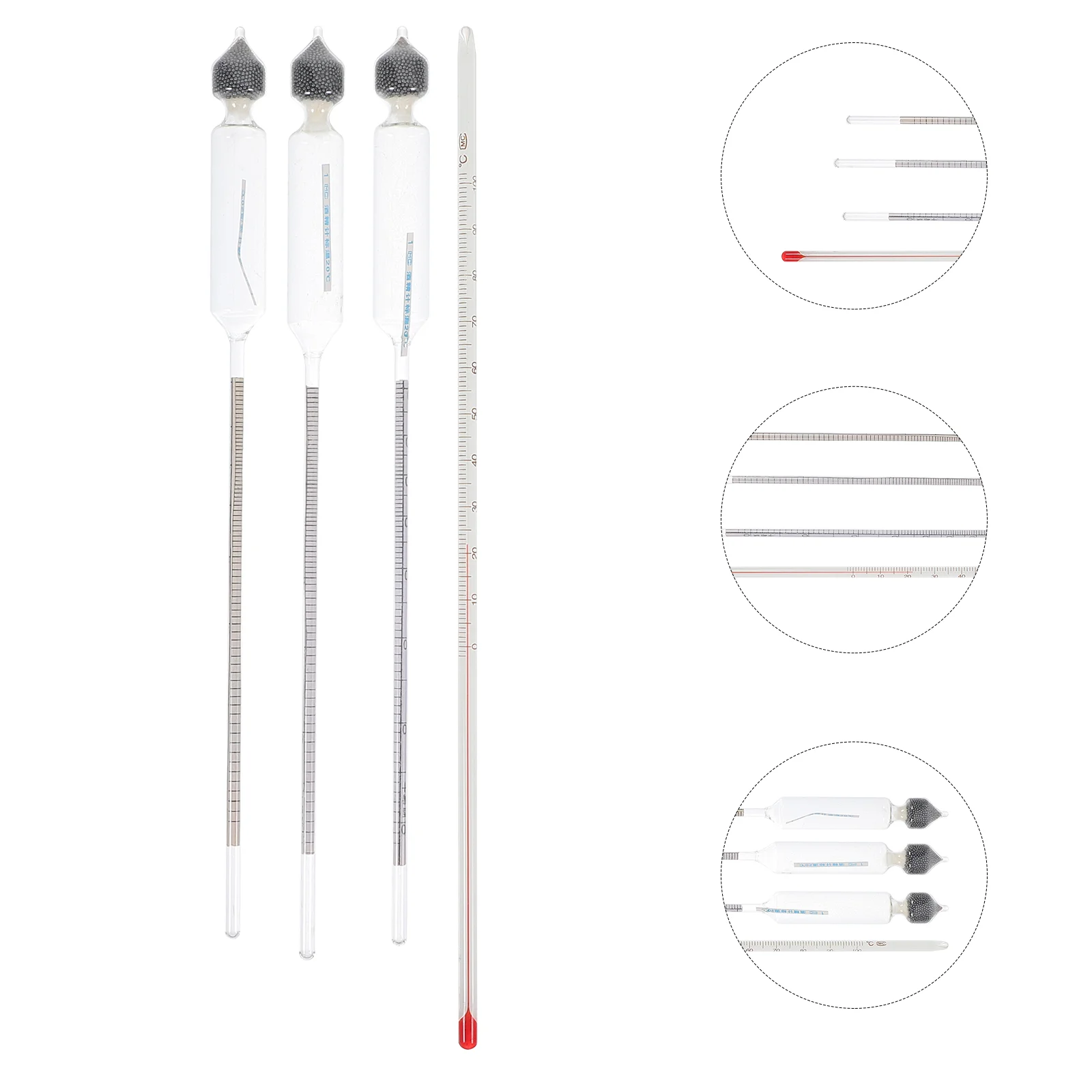 Alcohol Content Meter Measuring Tools Specific Hydrometer Alcoholmeter Wood Fermentation Kit