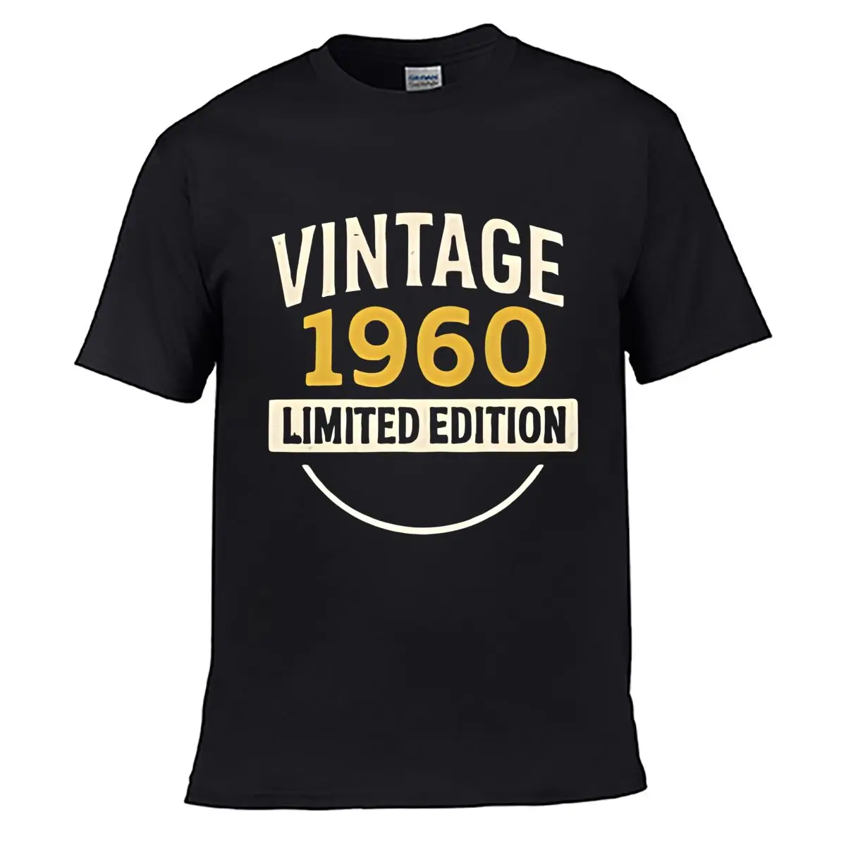 Vintage 1960 Limited Edition Retro Solid Washed Vintage Tee Distressed Loose