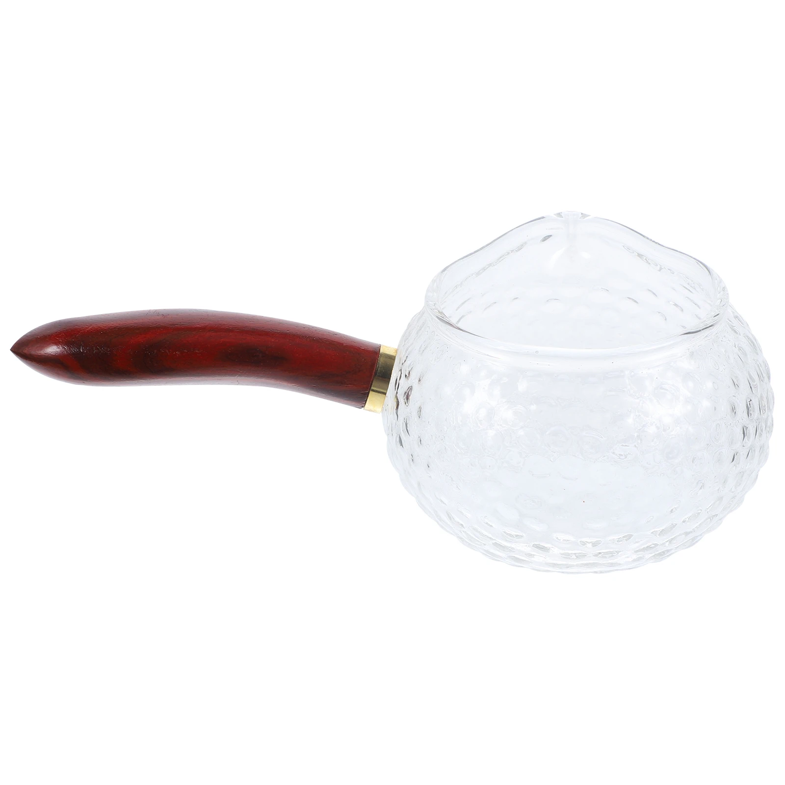 

Glass Coffee Measuring Cup Wood H Pouring Spout Sauce Milk Syrup Dispenser Mini Jug Kitchen Bar Tools