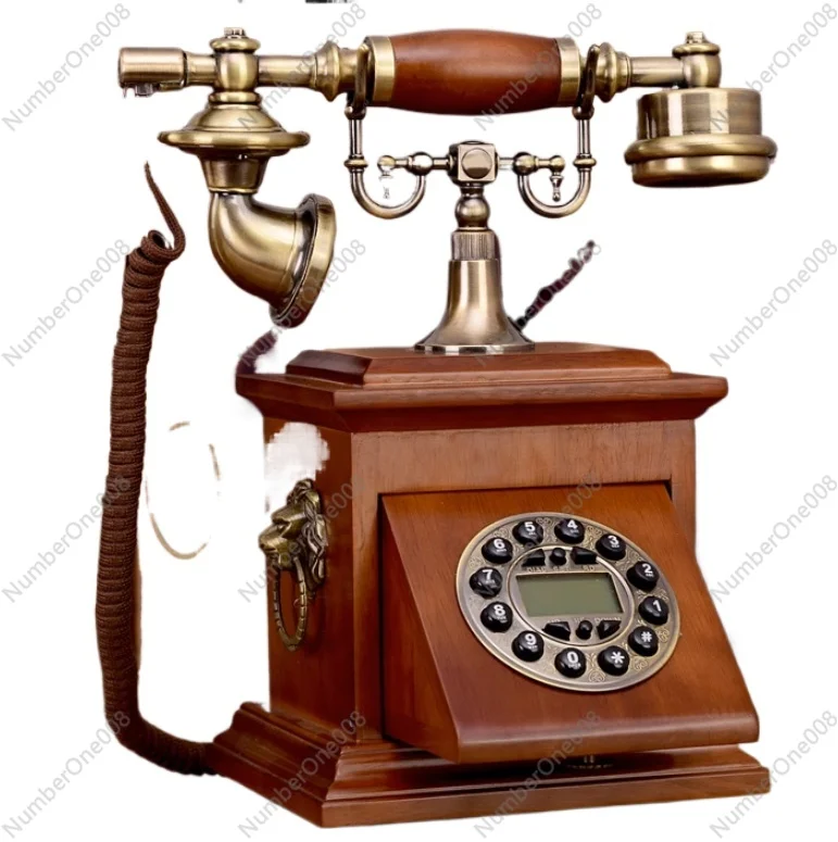 

Solid wood antique telephone fixed telephone fashion vintage telephone/ Redial/Hands-free/ backlit Caller ID