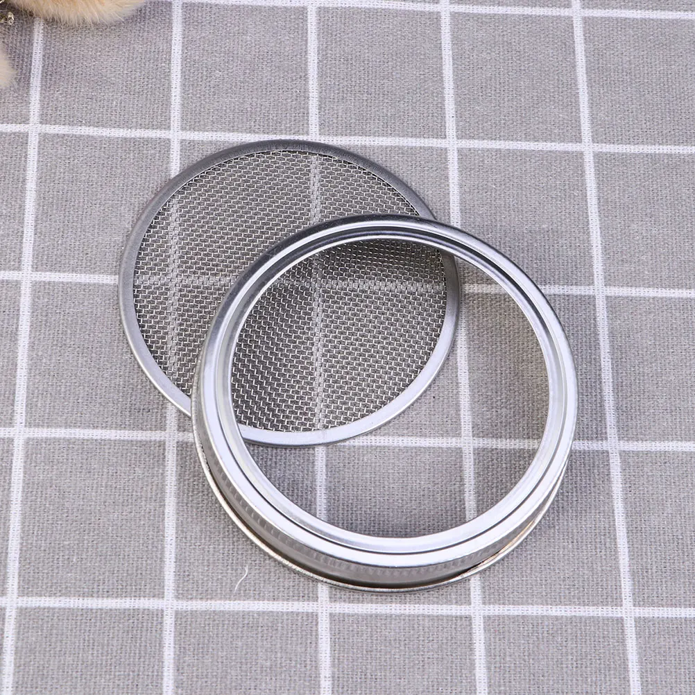 

Mason Jar Sprout Lids Household Sprouting Cover Filter Material Silver Stainless Steel
