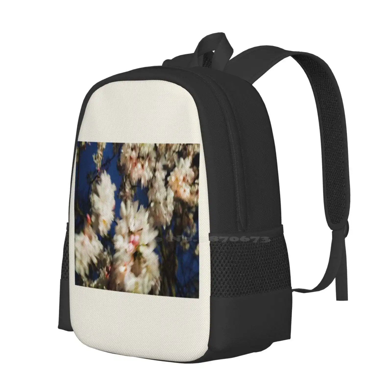 Cottage Core Themed Flower Blur Art School Bags Travel Laptop Backpack Flowers Flora Digitalphotography Cottagecoreaesthetic