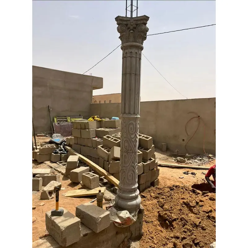 Roman column square pier mold burst plastic column European cylinder villa Chinese building eaves doorway Roman column