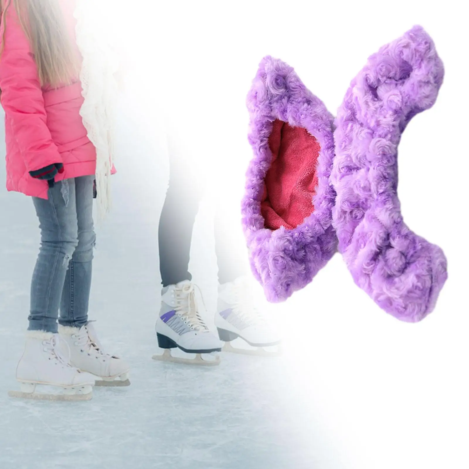 Universal Blade Covers for Ice Skates Plush Guard Skate Protection for Boys Girls Figure Skating Training