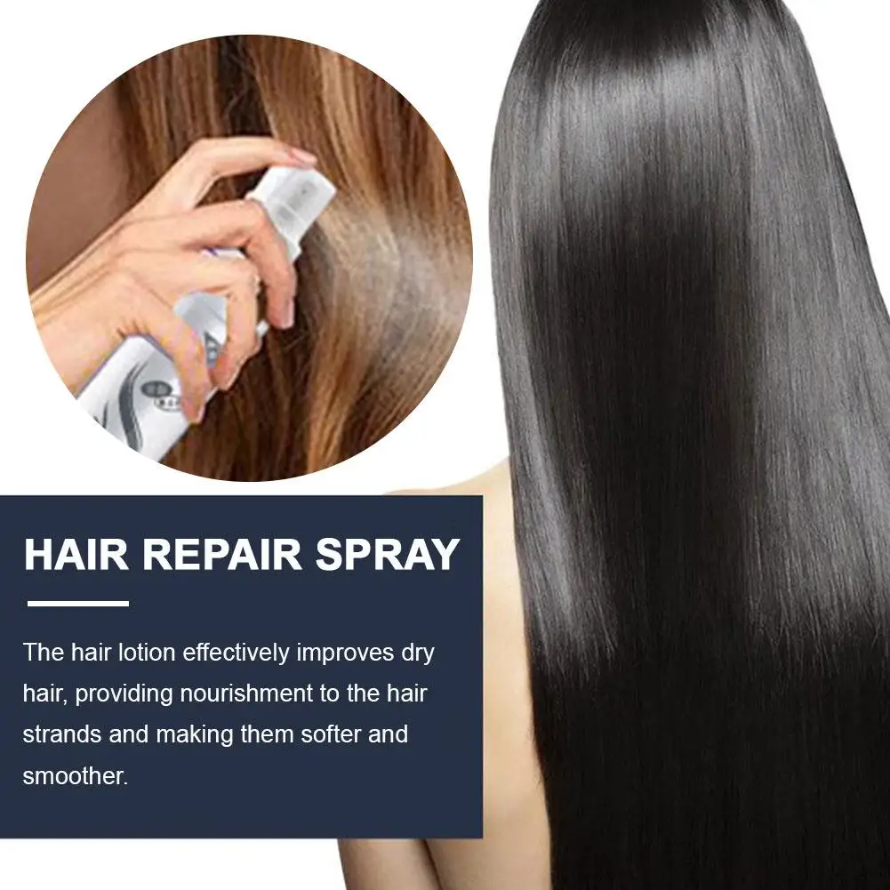 100ml Leave-In Hair Spray Conditioner Coconut Oil Repair Damaged Frizz Treatment Oil Straightening Shiny Smooth Hair Care