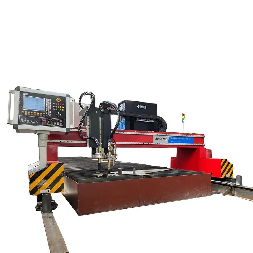 China gantry type CNC plasma cutting machine for aluminum/iron/steel/metal sheets cutting