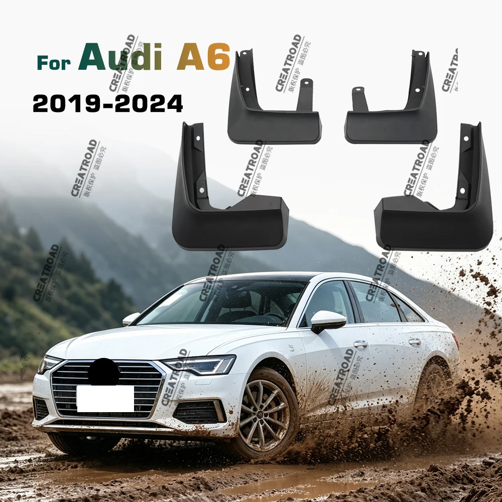 Für Audi A6 C8 Limousine 2019 2020 2021 2022 2023 2024 Kotflügel Schmutzfänger Spritzschutzbleche Schmutzfänger Auto-Schmutzfänger Zubehör