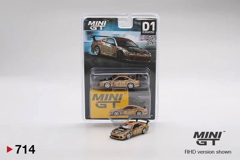 

MINI GT 1:64 Top Secret Silvia S15 D1GP Blister Packaging Diecast Model Car