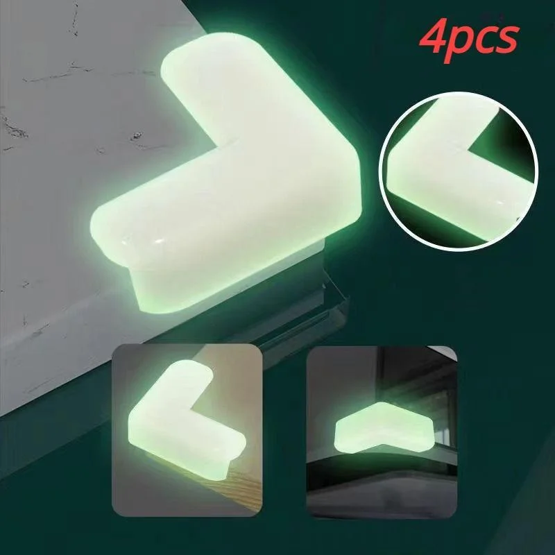 4Pcs/set Luminous Anti-collision Corner Table Corner Edge Protection Cover Baby Anti-collision Guards kids Safety Protector