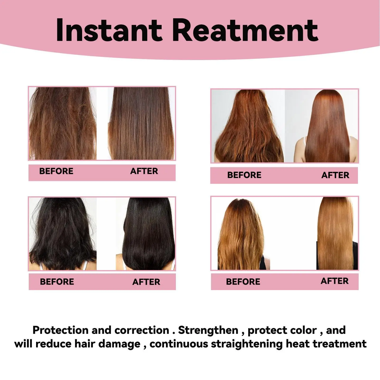 2-in-1 Hair Straightening Cream Treatment for curly & Damaged Hair - Smooth & Sleek Results