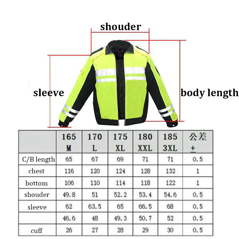 Reflective Work Clothing Fluorescent Safety Coat Raincoat Jacket Waterproof Winter Warm Outdoor Man Uniforms Hi Vis Workwear