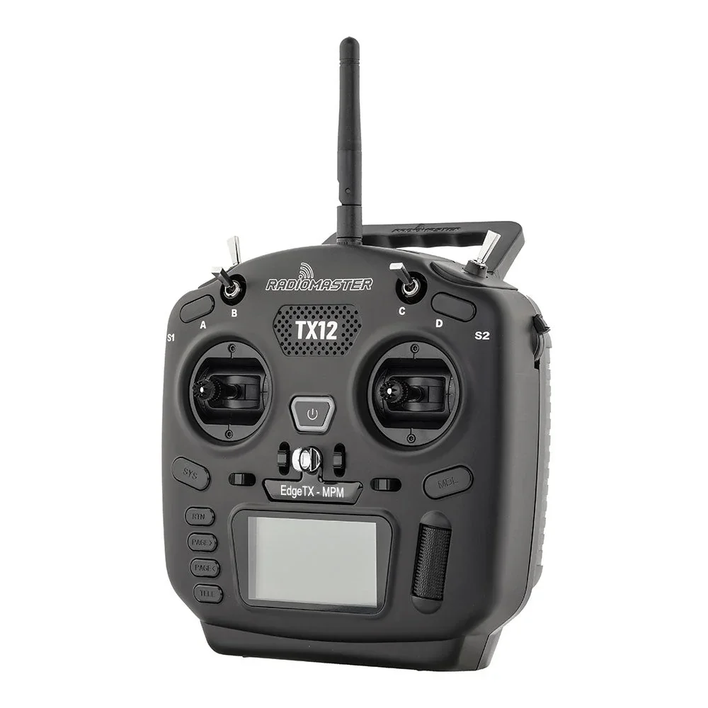 RadioMaster TX12 ELRS EdgeTX OpenTX/CC2500 متوافق مع جهاز إرسال التحكم اللاسلكي لطائرة سيارة RC الأصلية بدون بطارية