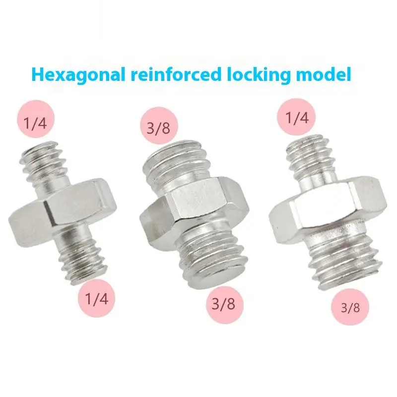 

Переходник для штативов и моноподов TGTripod: резьба 1/4 дюйма (штекер) на 1/4 и 3/8 дюйма (штекер) для крепления камер и кольцевых ламп