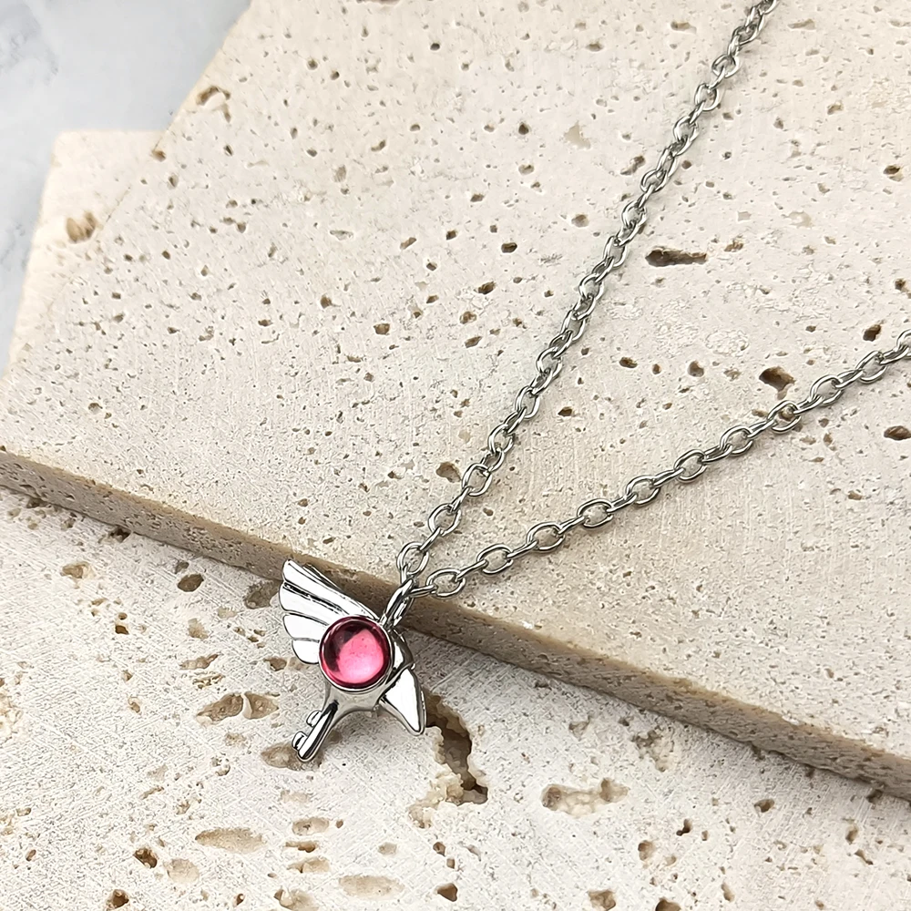 Cartoon Anime Card Captor Sakura Choker Necklace Cardcaptor Sakura Pendant Handmade Gifts for Women