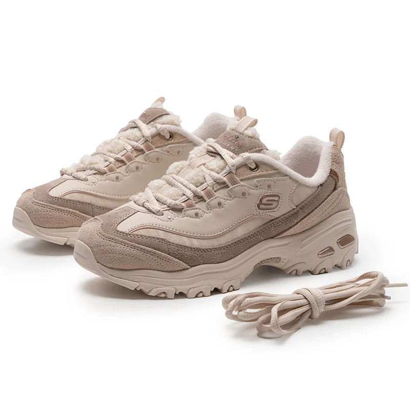 

Skechers Women's Sneakers Trendy Fashion Panda Shoes Dad Shoes Comfortable Fleece-Lined Warm Low-Top Casual Shoes 150240-Sdnt