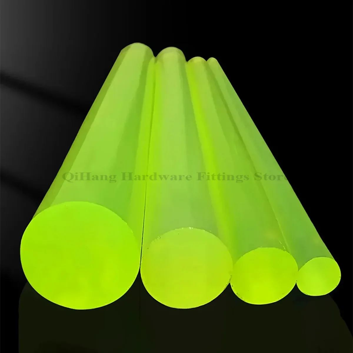 Solid Polyurethane Rod/Cow Tendon Elastic Rubber/ PU Rubber Round Bar/Self-Defense Rod, Dia2-85mm L300/500/700/1000