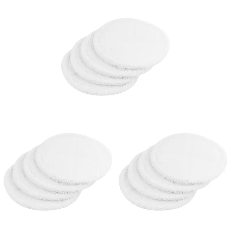 Paquete de 12 almohadillas de repuesto para mopa de contacto suave HLZS-12, para mopa eléctrica para suelos duros Bissell Spinwave 2039A 2124