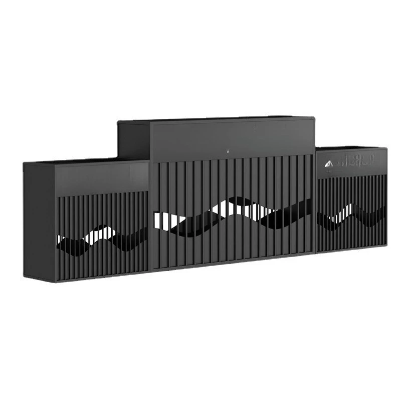 

Простая популярная комбинация коробок для цветов из кованого железа на открытом воздухе, квадратная коммерческая уличная креативная перегородка с цветами