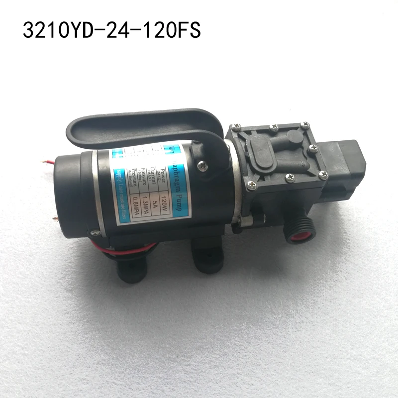 12V24V120W electric diaphragm pump large flow and high pressure DC water agricultural spray self-priming four-point interface