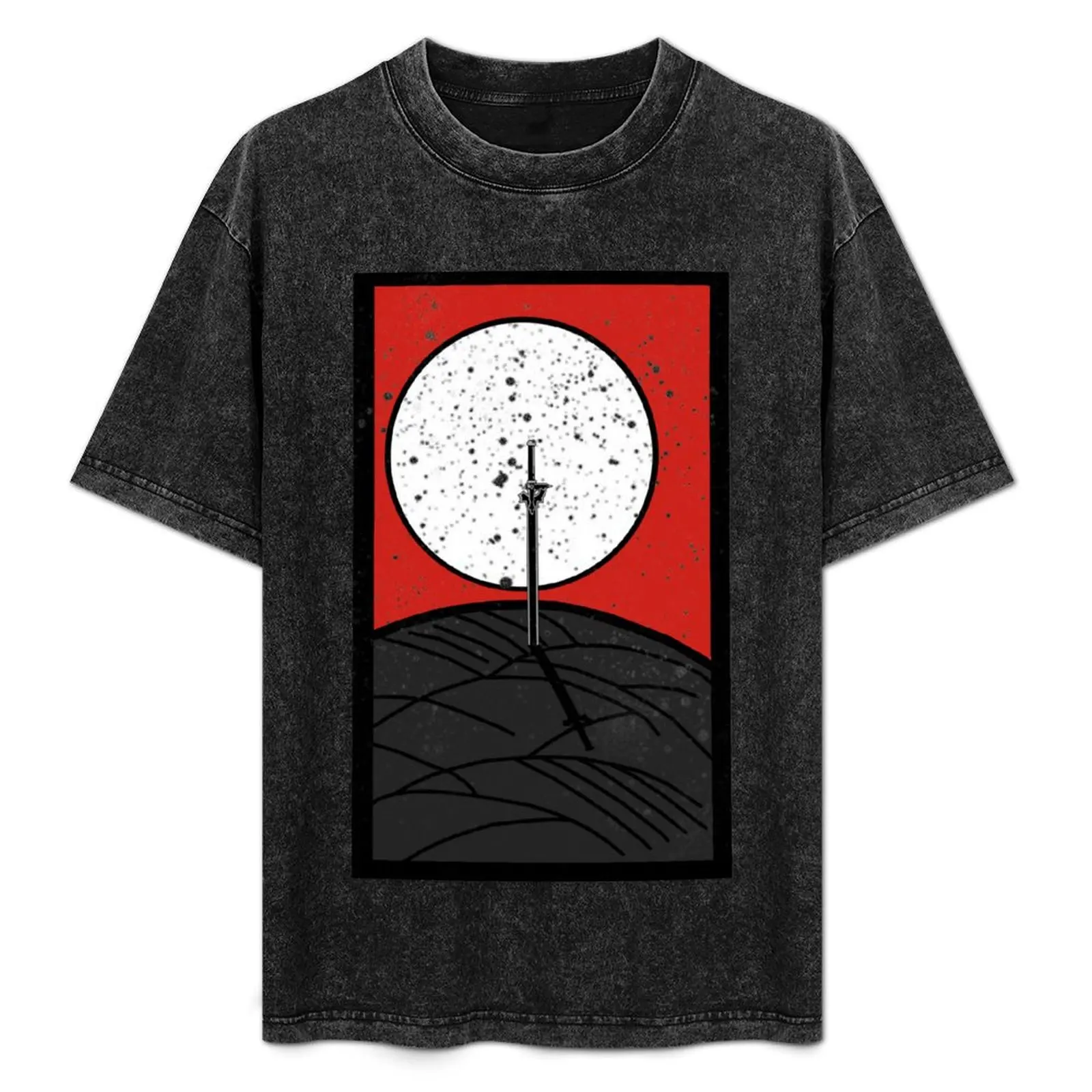 Camiseta Elucidator Hanafuda Card, Camisa de Trabajo de Manga Corta