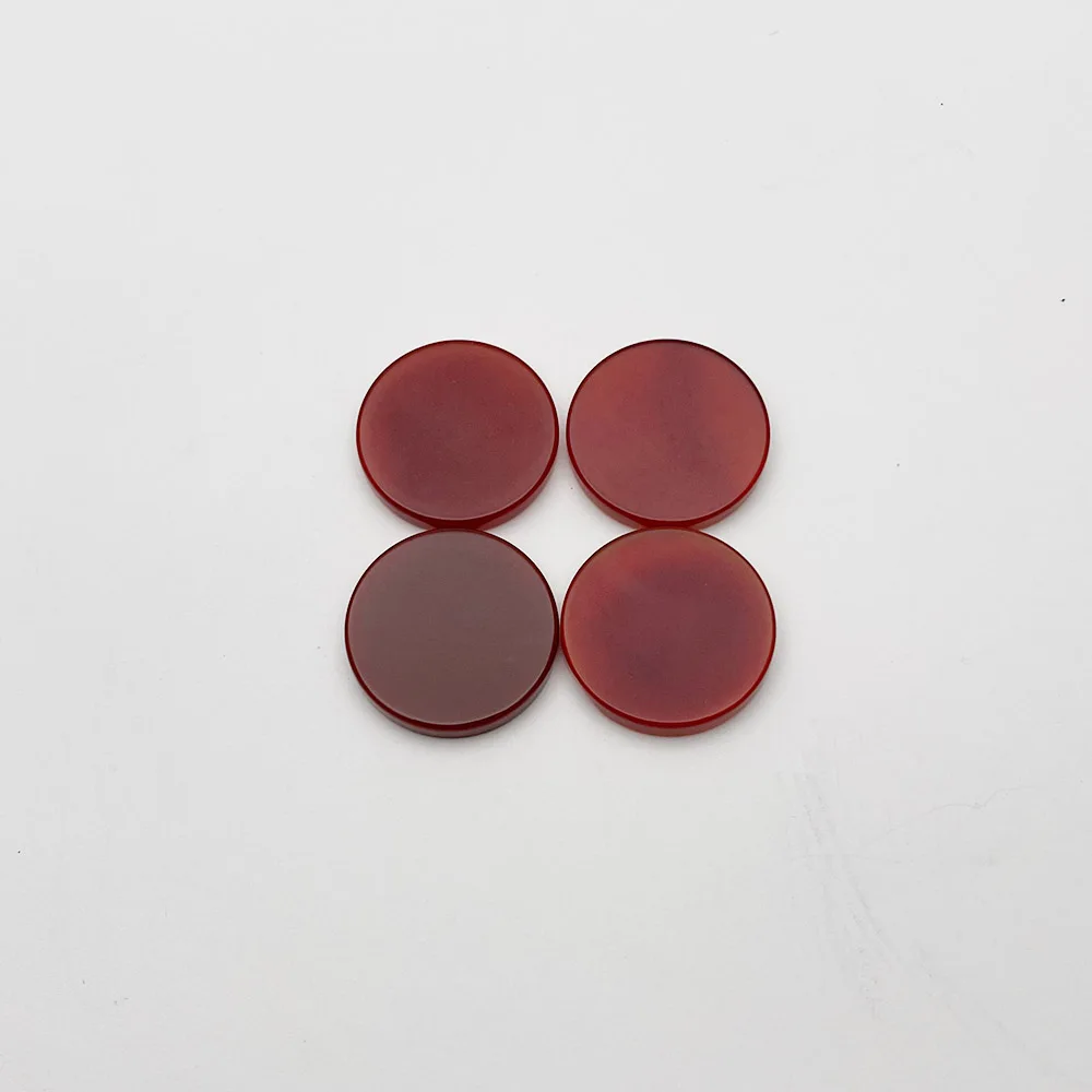 fashion NEW good Natural gem stone red agate Double flat round cabochon 25MM 12PC Ring Earring DIY necklace Accessories no hole