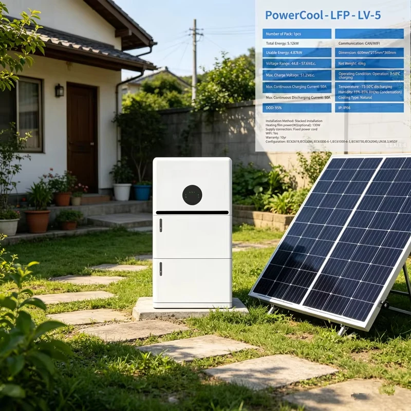 Floor Home 51.2V LiFePO4 Battery 5 10kWh Lithium Ion Solar Energy Storage System for Residential Custom