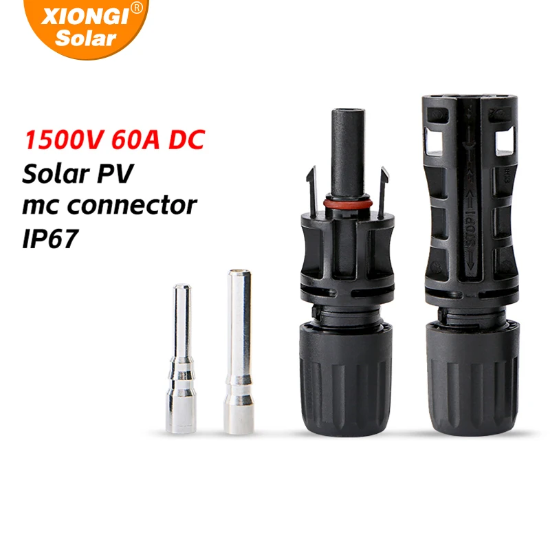 1500V/60A 1pair Connector male and female Solar Panel PV Connector  used for Solar Cable 6mm2 10mm2