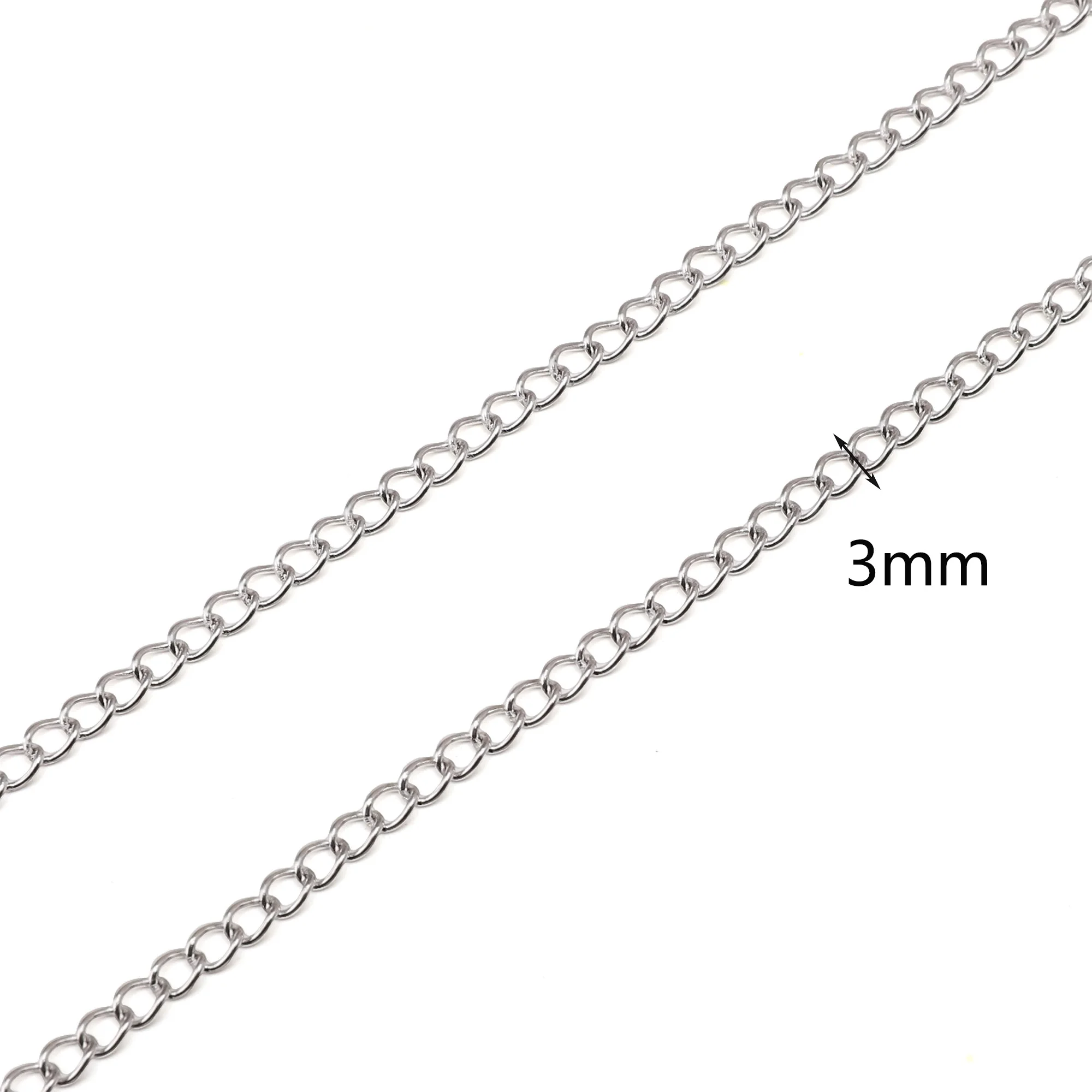 1m Stainless Steel Chain for Jewelry Making