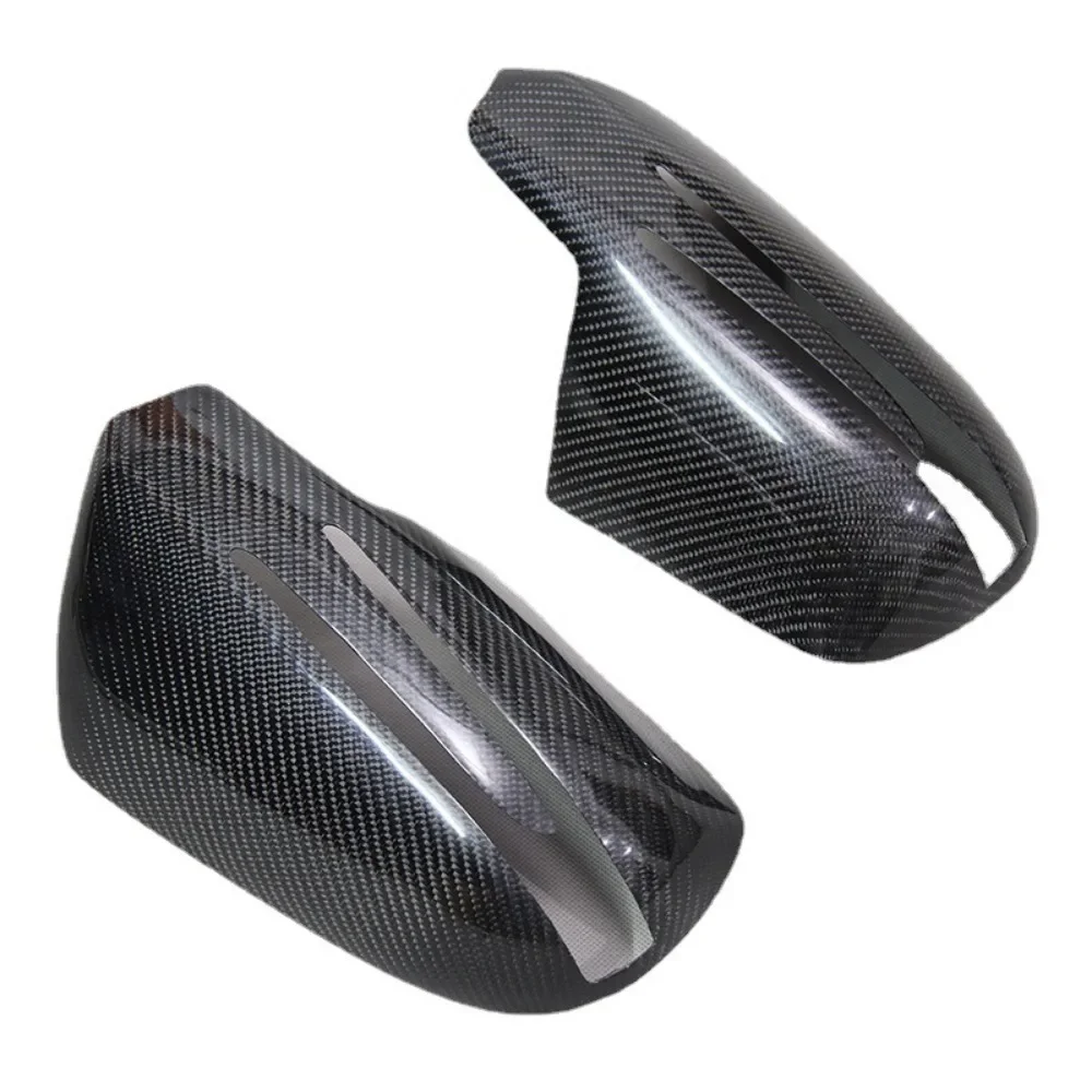 Car Rearview Mirror Decoration real carbon fiber modified mirror shell cover For Mercedes-Benz CLS W219 cover paste style image 4