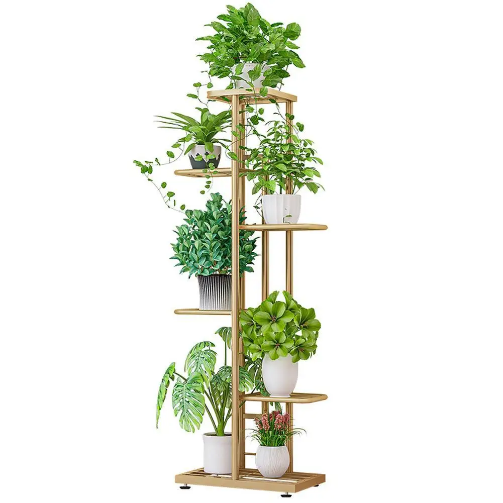 

6 Tier Plant Stand 7 Potted Indoor Tall Plant Holders Corner Metal Tiered Plant Stands Multiple Plant Display Rack For Balcony