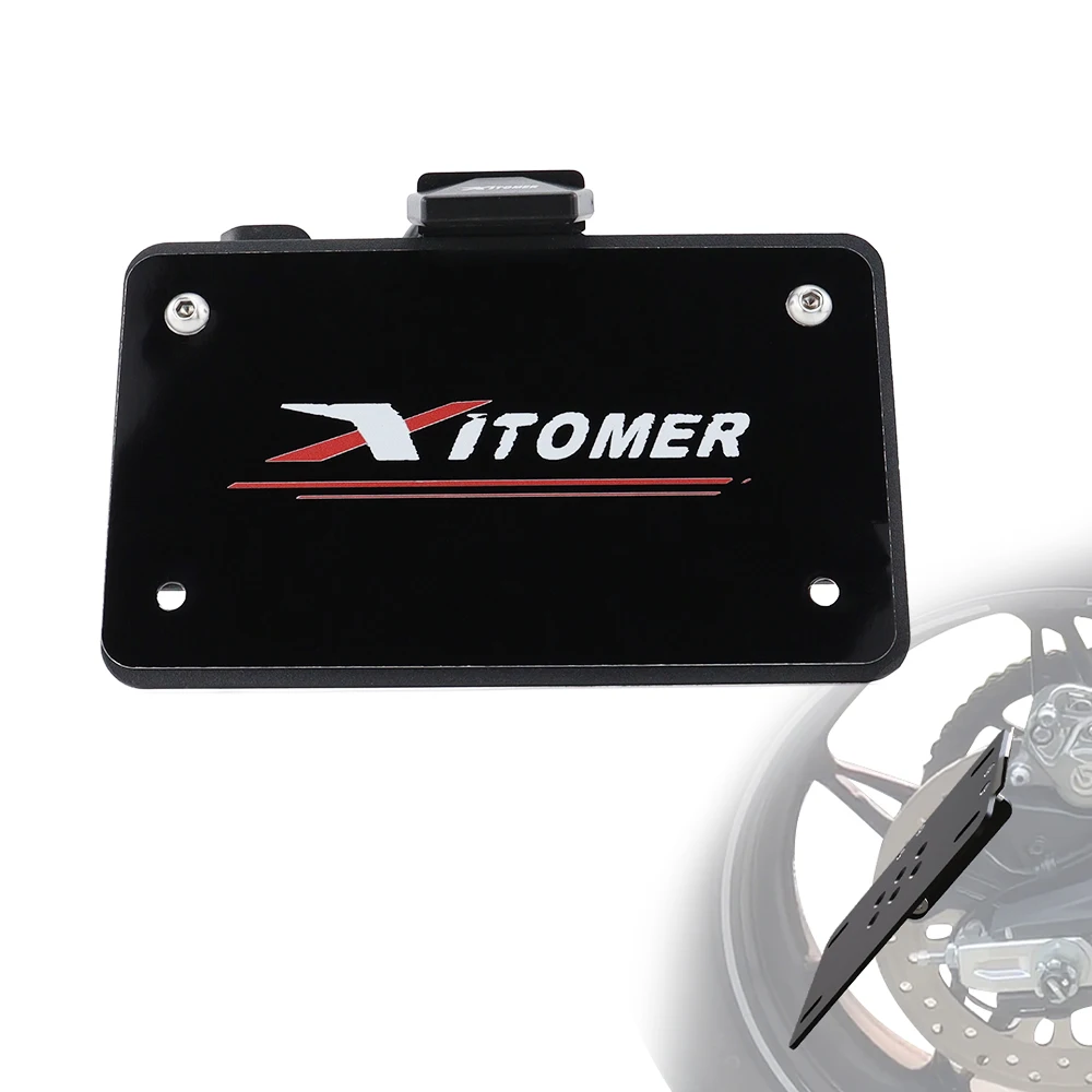 

Motorcycle Side Mount License Plate Holder For Cfmoto 700 CLX Sport Heritage 2022 2023 2024 2025 Bracket Fender Eliminator kit