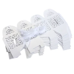 Cross Candy Boxen für Babyparty, Engels Geschenkbox für Taufe und Geburtstag, erste Kommunion, Taufparty, Bevorzugungstasche, 10 PCs 8 Hauptverkäufe Hollow First Communion - №4