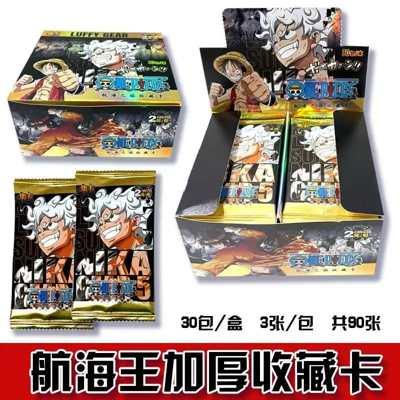 One Piece Trading Collectible Cards Sailing Journey Luffy Zoro Rare Full Thick Luxury Version Anime Peripheral Card Kids Gifts