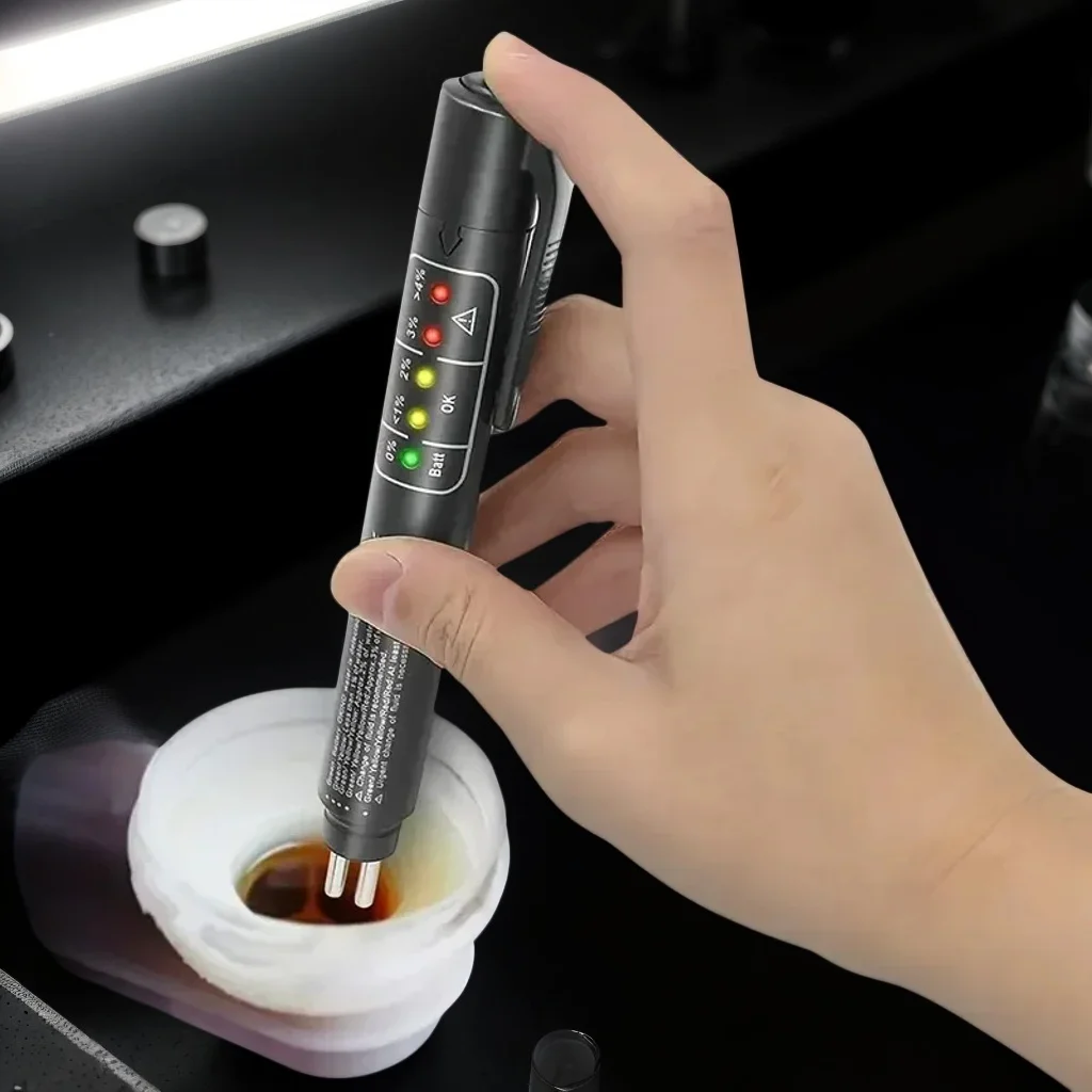 

Ручка-тестер автомобильной тормозной жидкости - светодиодный дисплей для проверки качества масла автомобиля, инструмент