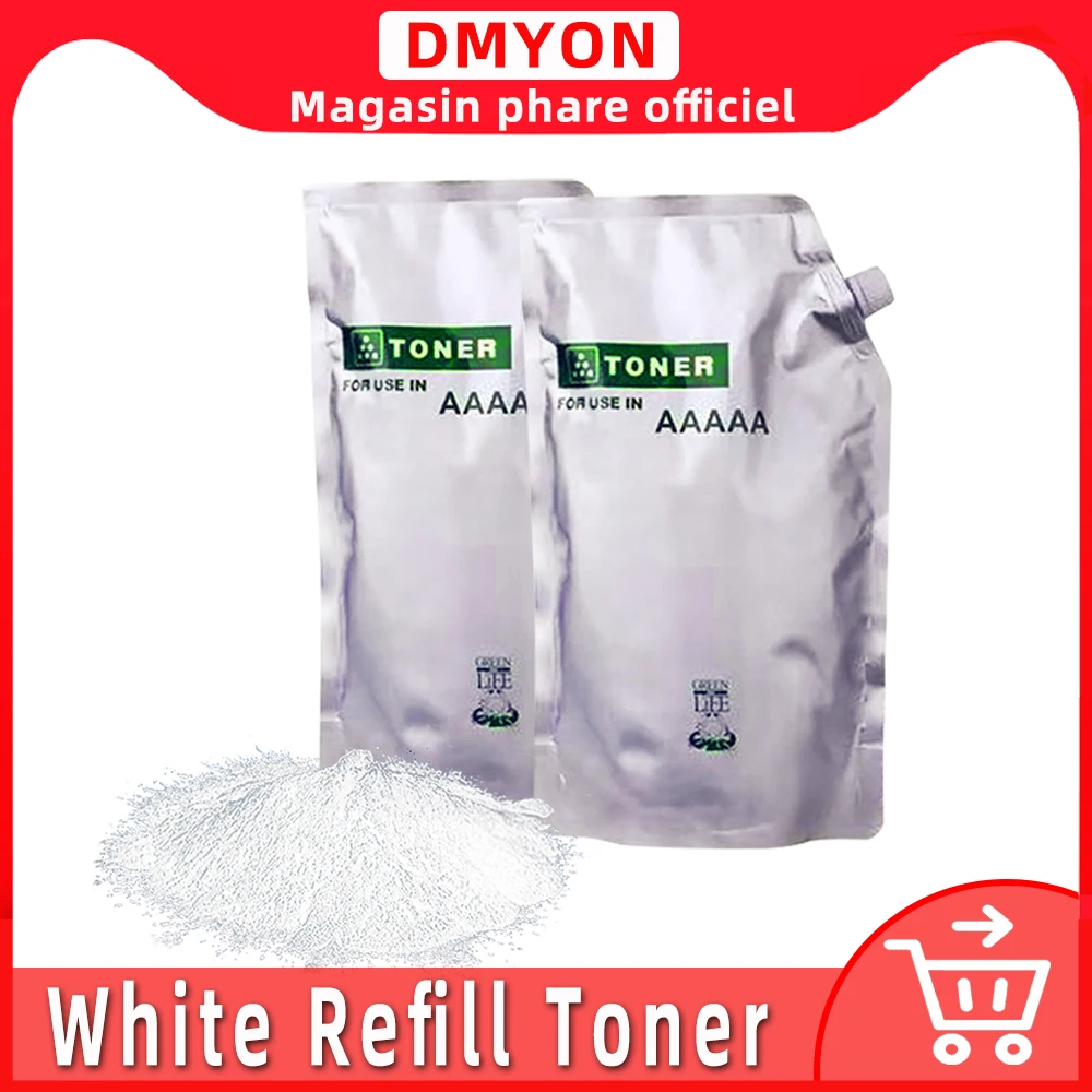 DMYON Compatible for HP Universal White Refilll Toner Powder All-in-one Laser Printer