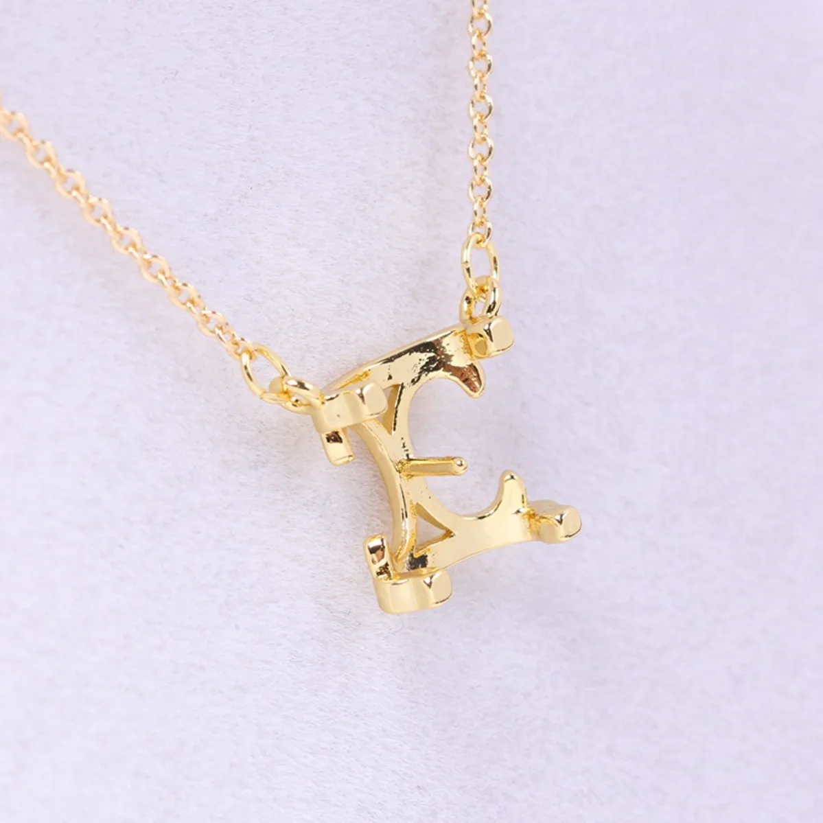 Brass 18K Gold Plated Letter Pearl Pendant Blank Setting, Elegant Versatile DIY Necklace Accessories For Women