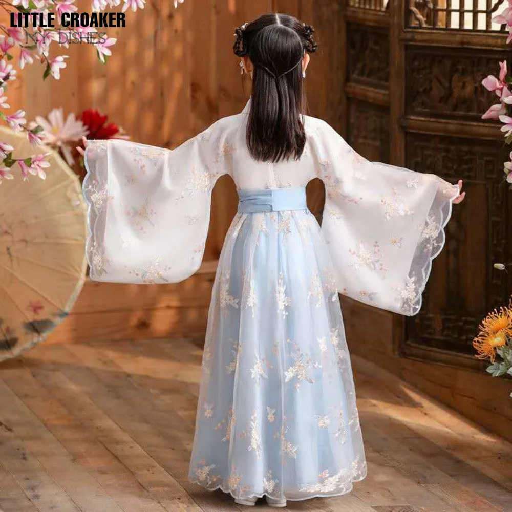 Chinese Hanfu Girl Children Cosplay Costumes Lace Little Girl Dress Princess Tang Suit Kids Girl Hanfu Chinese Traditional Dress