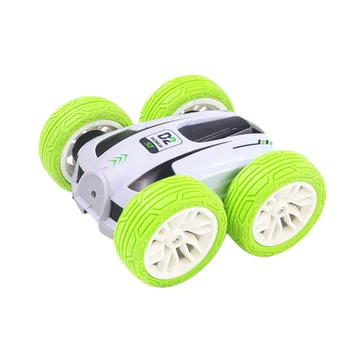 2.4G Mini RC car high speed double-sided drift stunt 360 degree dump truck light 4wd drive jumping children&#x27;s toys birthday gift