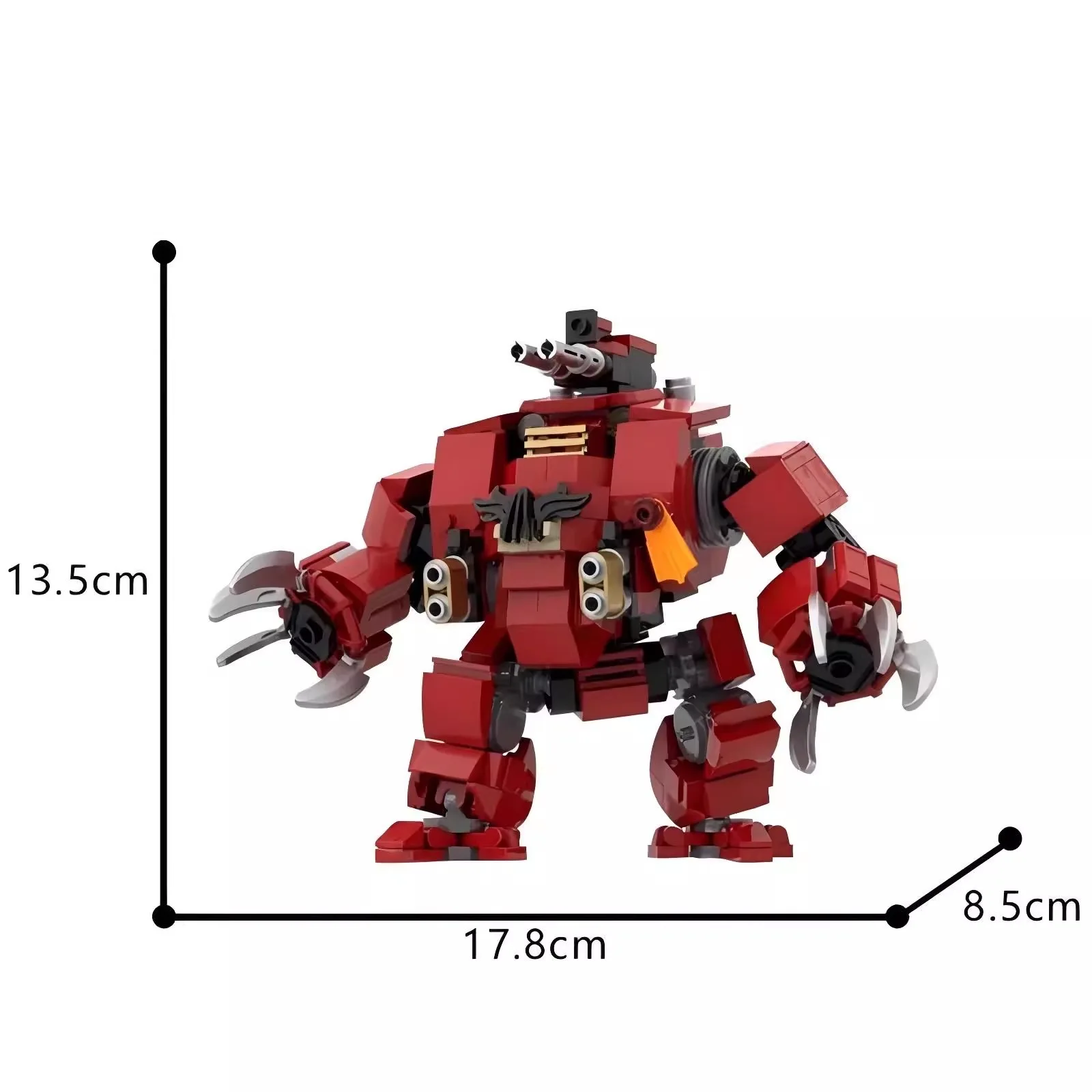 MOC-175634 Ballistus Dreadnought Mecha Warrior Model Building Blocks Battle Robot Puzzle Bricks Assemble Toys Creative Kids Gift