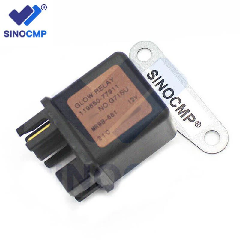 119650-77910 119650-77911 Safe Relay 12V for Yanmar Engine No. 4TNV94 Excavator Hyundai R50 R60 Daewoo DH60-7 Volvo EC55BLC