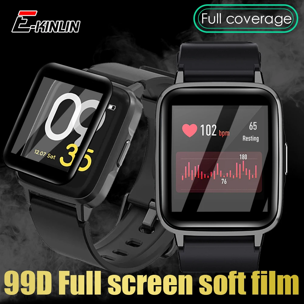 Full Coverage 99D Screen Protector For Haylou Smart Watch 2 LS02 LS01 Curved Soft Protective Film Not Tempered Glass