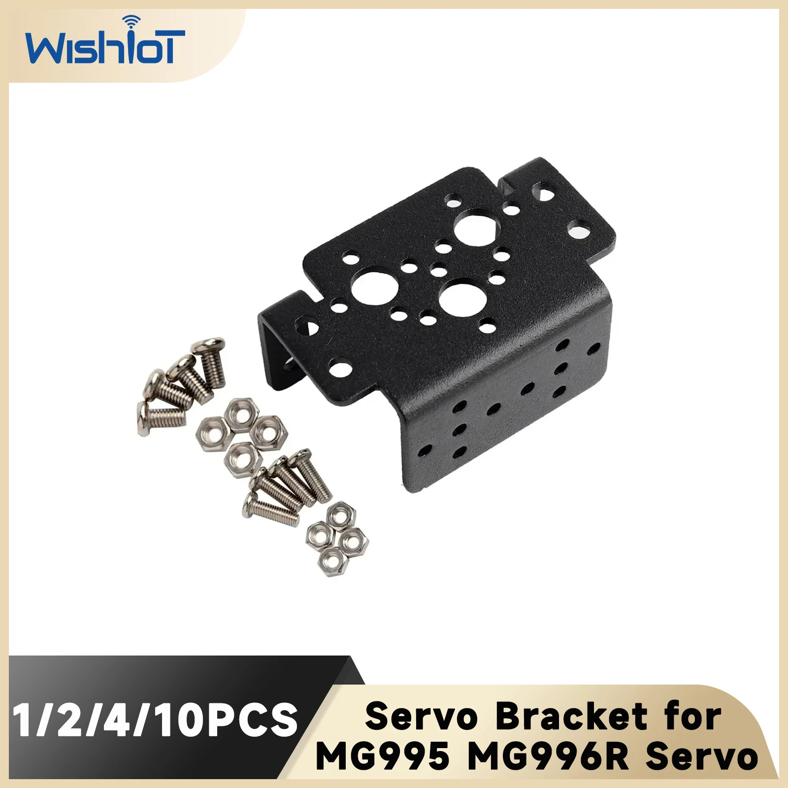 Multi Servo Bracket for MG995 MG996R Universal Aluminum Multifunction Servo Bracket Robot Steering Gear Bracket 1/2/4/10PCS