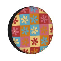 cute flowers 14''-17''Car  Wheel Tire Cover Spare Covers Case Bag Soft Protector Pouch Waterproof Car Tyre Protector
