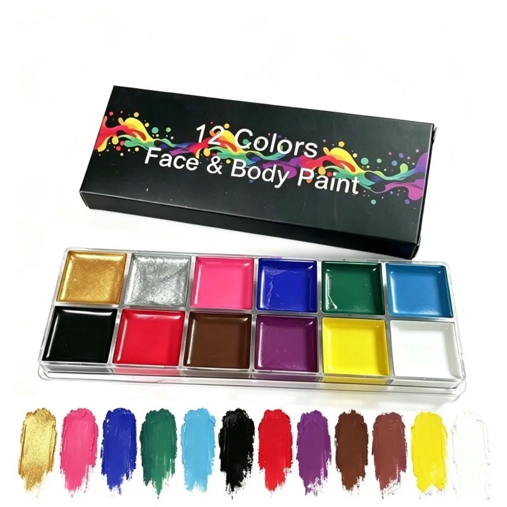 12 Color/set New Face Makeup Fashion Oil Painting Art Face Painting Eye Liner Body Paint